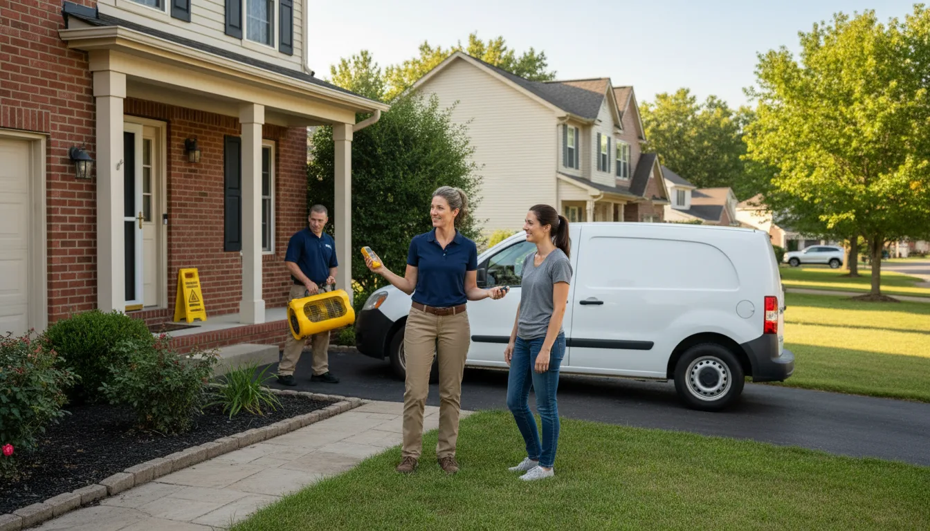 Water restoration image for Dehumidification And Cleanup Services in Laton, CA